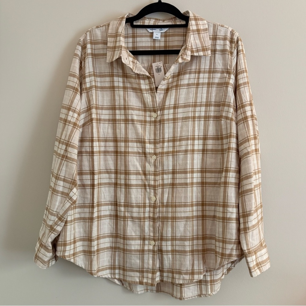 nwt: "the classic shirt" 100% cotton flannel button down